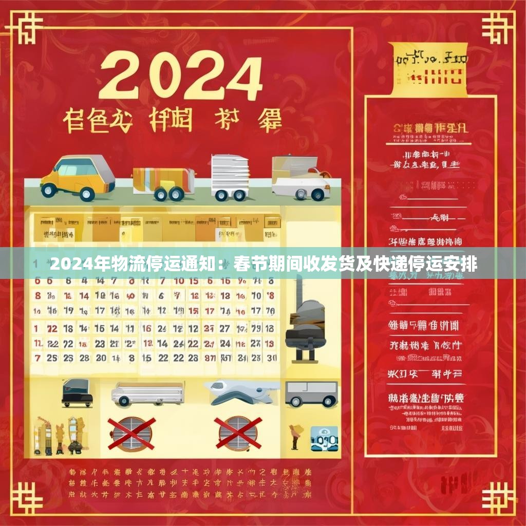 2024年物流停运通知:春节期间收发货及快递停运安排