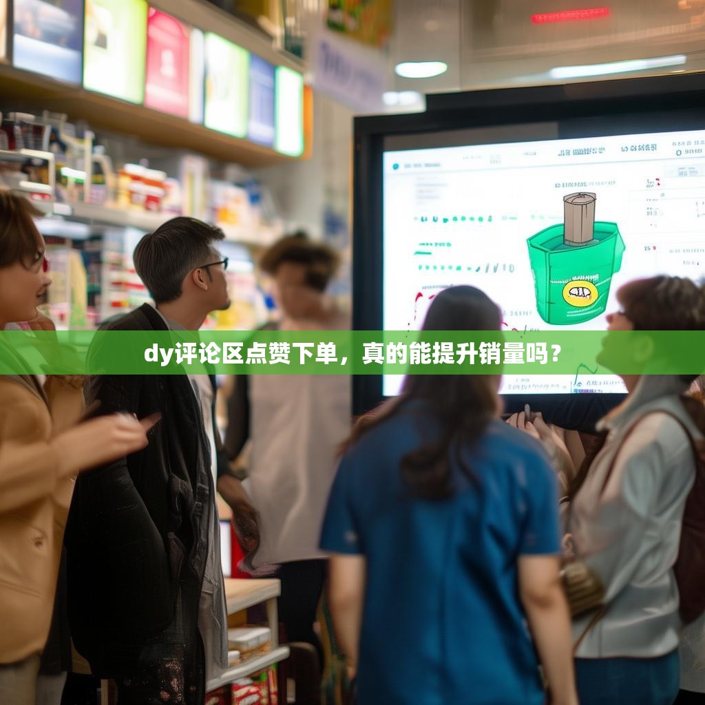 dy评论区点赞下单，真的能提升销量吗？