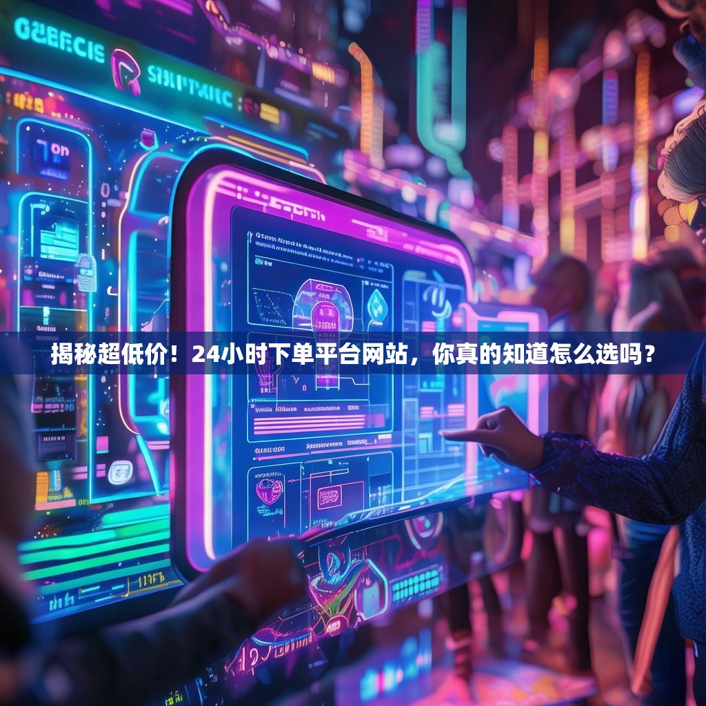 揭秘超低价!24小时下单平台网站,你真的知道怎么选吗?