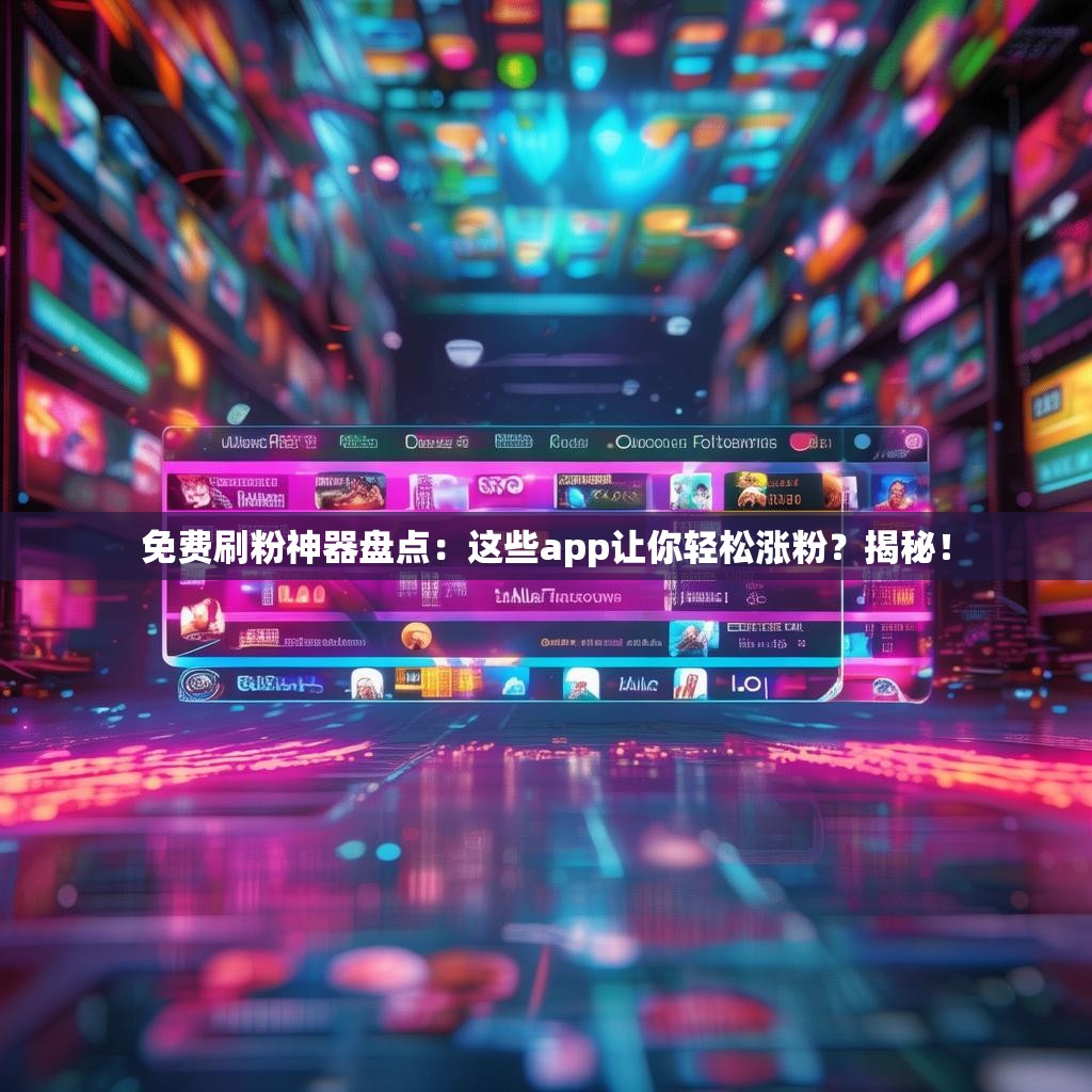 免费刷粉神器盘点：这些app让你轻松涨粉？揭秘！