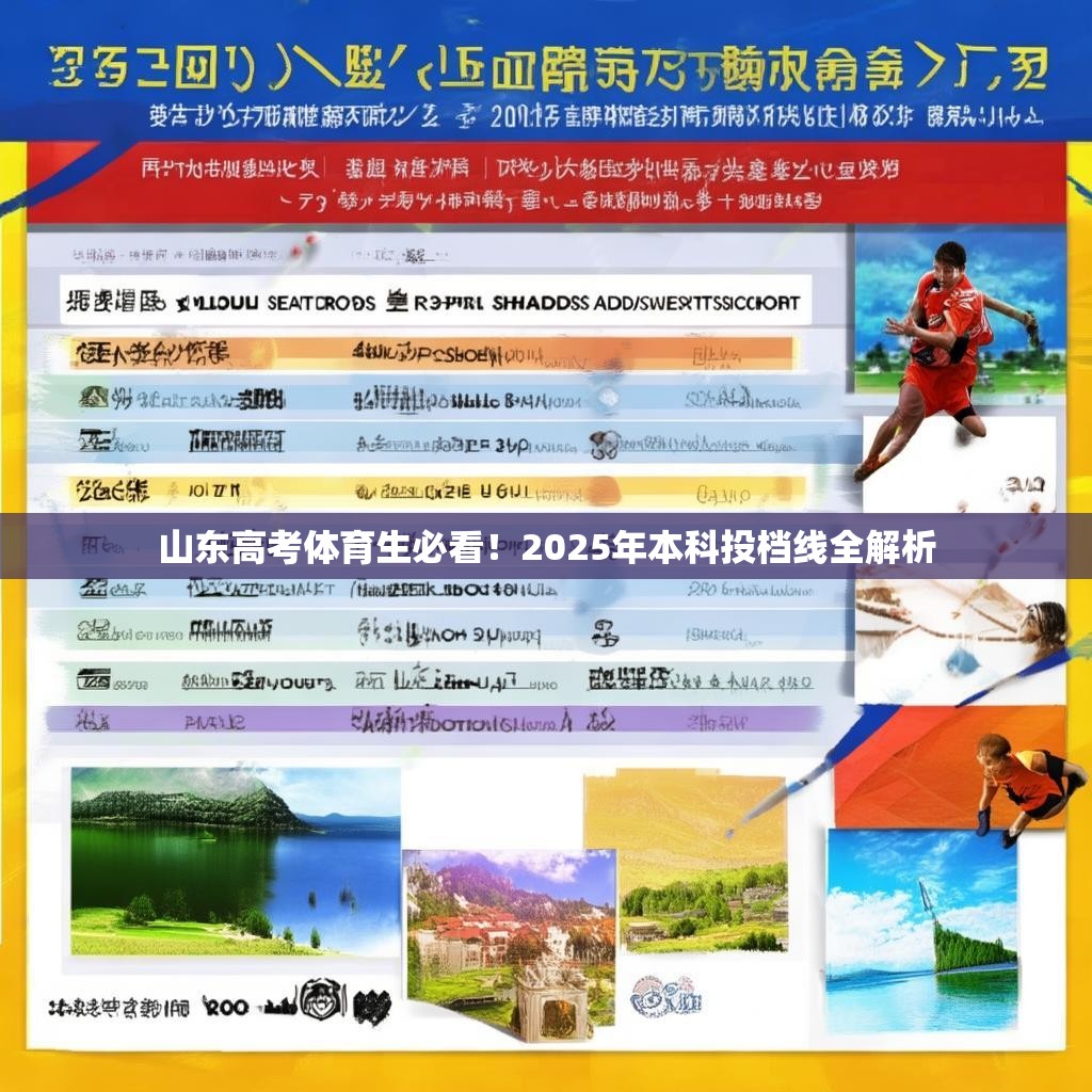 山东高考体育生必看！2025年本科投档线全解析