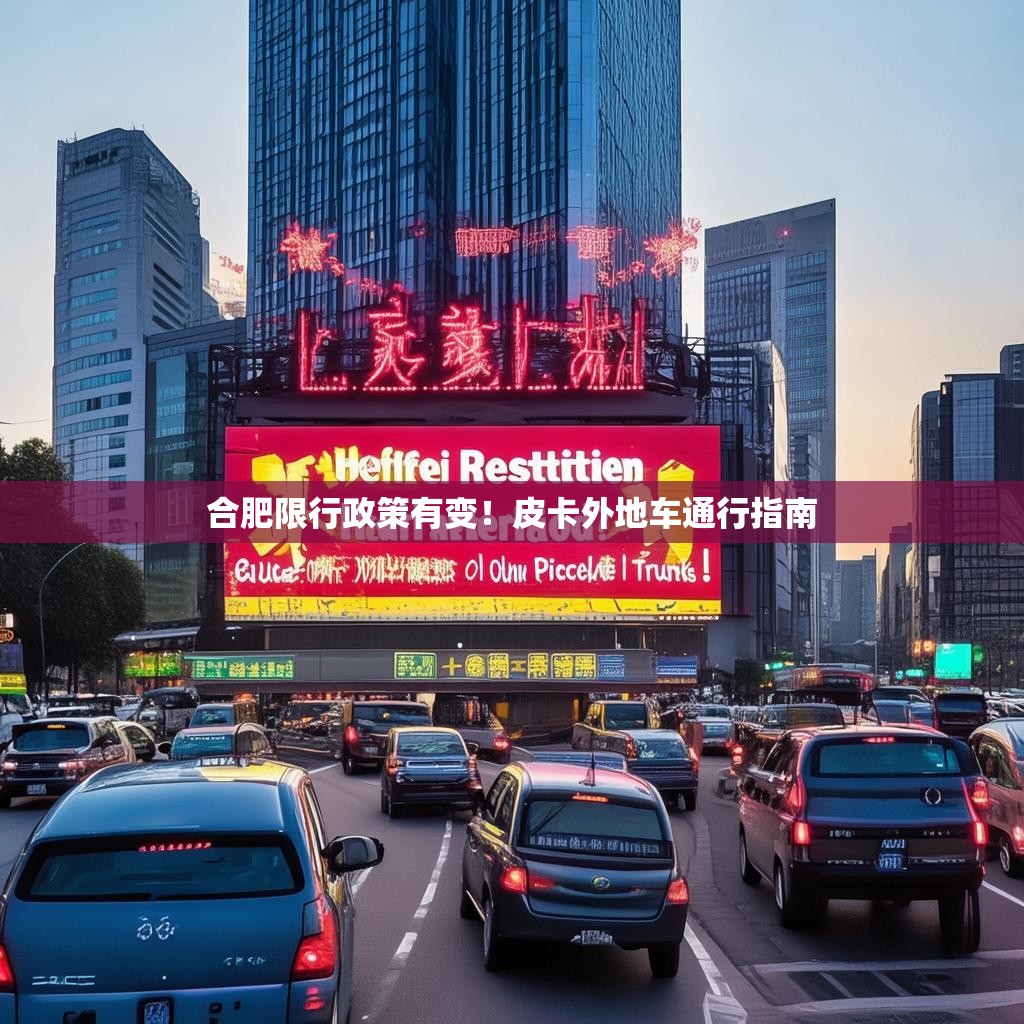合肥限行政策有变！皮卡外地车通行指南