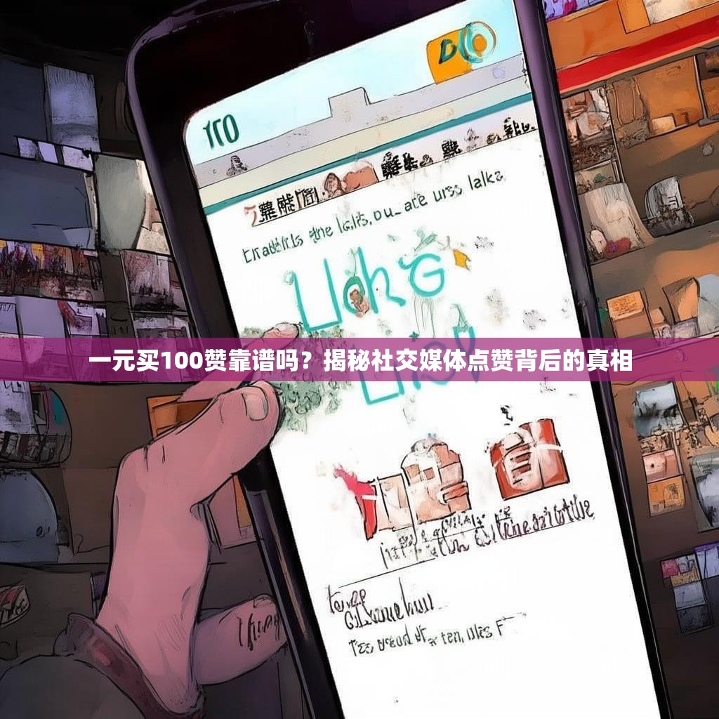 一元买100赞靠谱吗？揭秘社交媒体点赞背后的真相