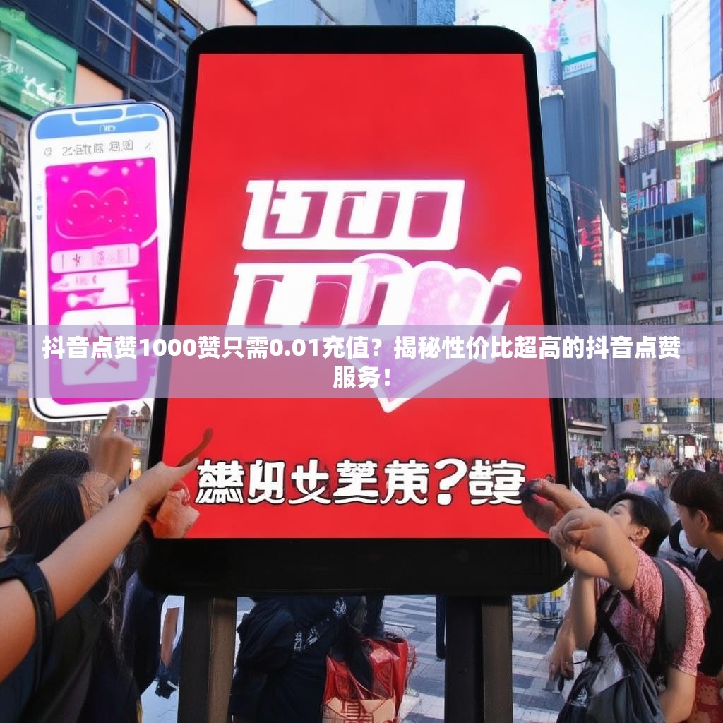 抖音点赞1000赞只需0.01充值?揭秘性价比超高的抖音点赞服务!