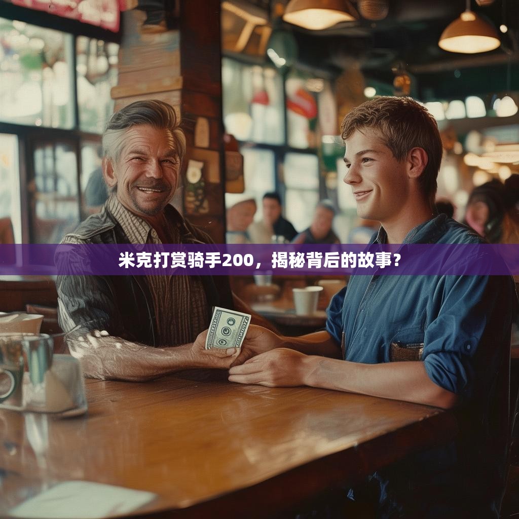 米克打赏骑手200，<strong><mark>揭秘背后的故事</mark></strong>？