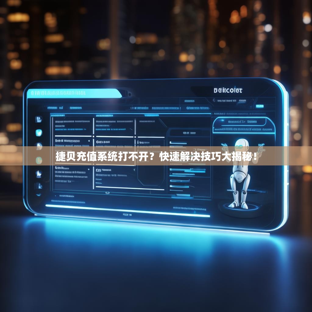 捷贝充值系统打不开?快速解决技巧大揭秘!