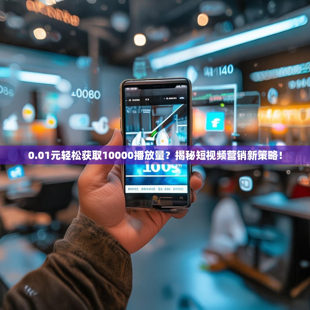 0.01元轻松获取10000播放量？揭秘短视频营销新策略！