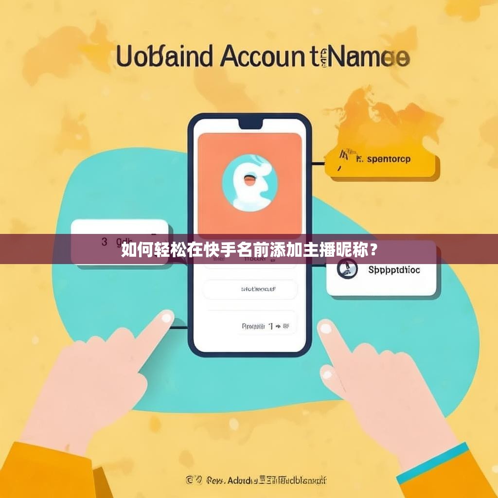 如何轻松在快手名前添加主播昵称？